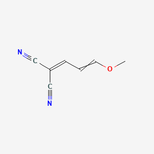 molecular formula C7H6N2O B8276924 Propanedinitrile, (3-methoxy-2-propenylidene)- CAS No. 52718-96-4