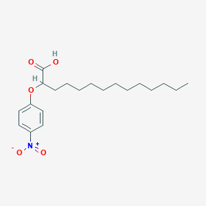 molecular formula C20H31NO5 B8276934 2-(p-Nitrophenoxy)-myristic acid 