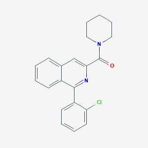 [1-(2-Chlorophenyl)isoquinolin-3-yl](piperidin-1-yl)methanone