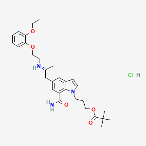 molecular formula C30H42ClN3O5 B8276980 KRG-3332 monohydrochloride CAS No. 239463-70-8
