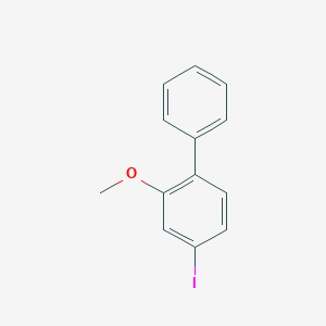 molecular formula C13H11IO B8277017 4-Iodo-2-methoxy-1,1'-biphenyl 