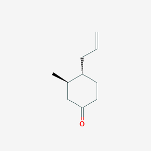 molecular formula C10H16O B8277041 (3R,4S)-3-Methyl-4-(prop-2-en-1-yl)cyclohexan-1-one CAS No. 86616-82-2