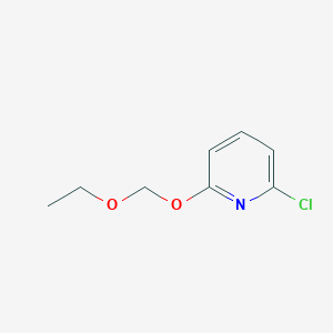 molecular formula C8H10ClNO2 B8277068 2-Chloro-6-(ethoxymethoxy)pyridine 