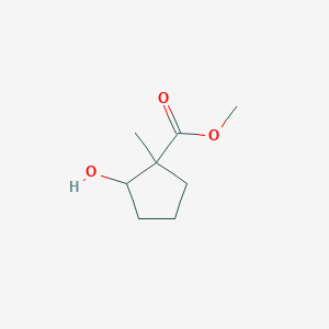 molecular formula C8H14O3 B8277132 Methyl 1-methyl-2-hydroxycyclopentanecarboxylate 