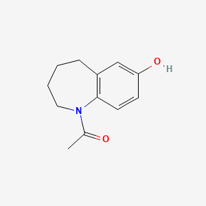 molecular formula C12H15NO2 B8277137 1-Acetyl-7-hydroxy-2,3,4,5-tetrahydro-1H-benzazepine 