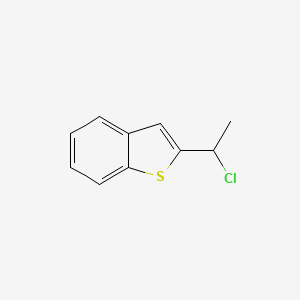 molecular formula C10H9ClS B8277173 2-(1-Chloroethyl)benzo[b]thiophene 