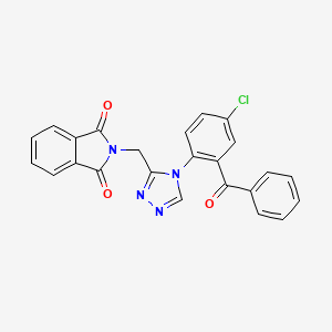 5-chloro-2-(3-phthalimidomethyl-4H-1,2,4-triazol-4-yl)benzophenone