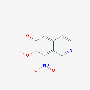 molecular formula C11H10N2O4 B8277210 6,7-Dimethoxy-8-nitro-isoquinoline 