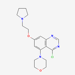 4-Chloro-5-morpholino-7-(2-pyrrolidin-1-ylethoxy)quinazoline