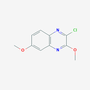 molecular formula C10H9ClN2O2 B8277373 2-Chloro-3,6-dimethoxyquinoxaline 