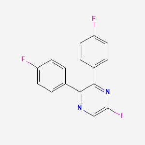 2,3-Bis(4-fluorophenyl)-5-iodopyrazine
