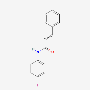 molecular formula C15H12FNO B8277445 N-(4-fluorophenyl)-3-phenylprop-2-enamide 