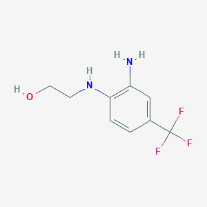 2-((2-Hydroxyethyl)amino)-5-(trifluoromethyl)aniline