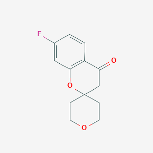 7-Fluoro-3,4-dihydrospiro[1-benzopyran-2,4'-oxane]-4-one
