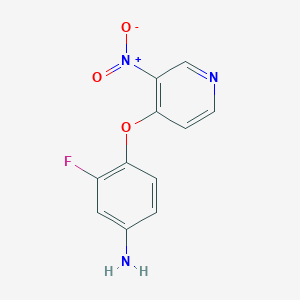 3-Fluoro-4-(3-nitropyridin-4-yloxy)benzenamine
