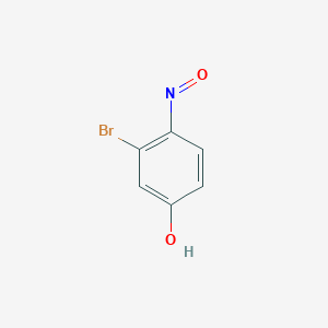 molecular formula C6H4BrNO2 B082777 3-Bromo-4-nitrosophenol CAS No. 13362-38-4