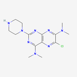4,7-Pteridinediamine, 6-chloro-N,N,N',N'-tetramethyl-2-(1-piperazinyl)-