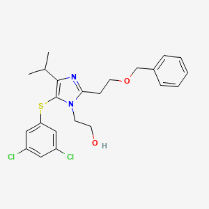 2-[2-(2-Benzyloxyethyl)-5-(3,5-dichlorophenyl)sulfanyl-4-isopropyl-imidazol-1-yl]ethanol