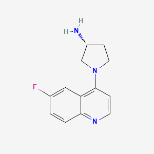 (R)-1-(6-Fluoro-quinolin-4-yl)-pyrrolidin-3-ylamine