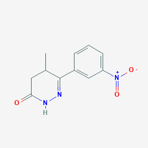 4,5-dihydro-5-methyl-6-(m-nitrophenyl)-3(2H)-pyridazinone