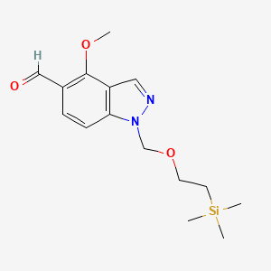4-Methoxy-1-(2-trimethylsilanyl-ethoxymethyl)-indazole-5-carbaldehyde