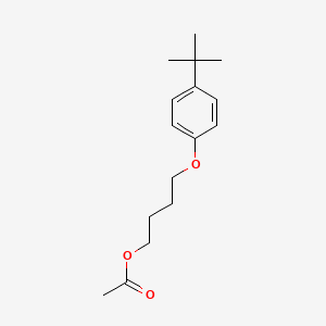 molecular formula C16H24O3 B8277782 4-(4-Tert-butylphenoxy)butyl acetate CAS No. 92584-42-4