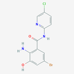 2-amino-5-bromo-N-(5-chloro-2-pyridyl)-3-hydroxybenzamide