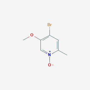 molecular formula C7H8BrNO2 B8277826 4-Bromo-5-methoxy-2-methyl-pyridine 1-oxide 