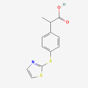 2-[4-(2-Thiazolylthio)phenyl]propionic acid