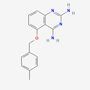 5-[(4-Methylbenzyl)oxy]quinazoline-2,4-diamine