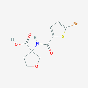 3-[(5-Bromo-thiophene-2-carbonyl)-amino]-tetrahydrofuran-3-carboxylic acid