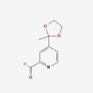 4-(2-Methyl-[1,3]dioxolan-2-yl)-pyridine-2-carbaldehyde