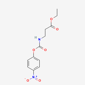 molecular formula C12H14N2O6 B8278014 Ethyl 3-{[(4-nitrophenoxy)carbonyl]amino}propanoate 