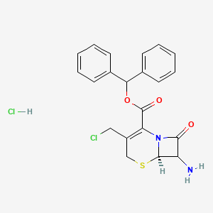 Benzhydryl 7-amino-3-chloromethyl-3-cephem-4-carboxylate hydrochloride