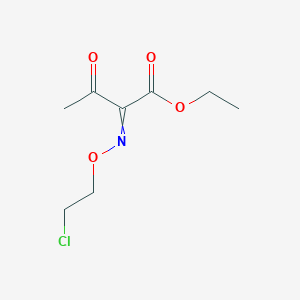 molecular formula C8H12ClNO4 B8278051 Ethyl 2-[(2-chloroethoxy)imino]-3-oxobutanoate CAS No. 68401-61-6