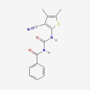 N-(3-cyano-4,5-dimethylthiophen-2-ylcarbamoyl)benzamide