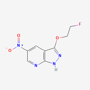 3-(2-fluoroethoxy)-5-nitro-1H-pyrazolo[3,4-b]pyridine