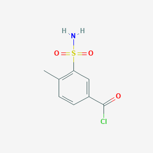 4-Methyl-3-sulfamoyl-benzoyl chloride