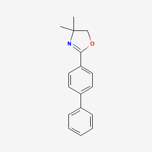 molecular formula C17H17NO B8278180 4-(4,4-Dimethyl-2-oxazoline-2-yl)biphenyl 