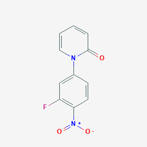 molecular formula C11H7FN2O3 B8278208 1-(3-fluoro-4-nitro-phenyl)-1H-pyridin-2-one 
