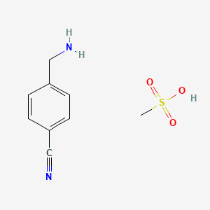 4-(Aminomethyl)benzonitrile;methanesulfonic acid