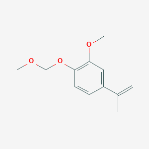 molecular formula C12H16O3 B8278266 4-Isopropenyl-2-methoxy-1-methoxymethoxy-benzene 