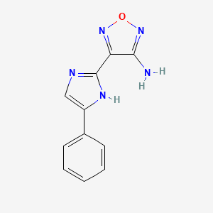 4-(4-phenyl-1H-imidazol-2-yl)-1,2,5-oxadiazol-3-amine