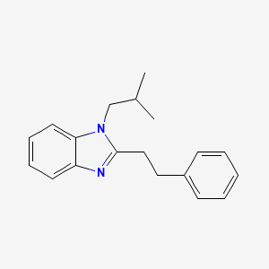 molecular formula C19H22N2 B8278307 1-Isobutyl-2-(2-phenylethyl)-1H-benzimidazole 