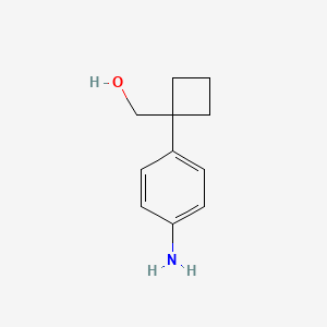 [(4-Aminophenyl)cyclobutyl]methane-1-ol