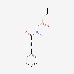 ethyl 2-(N-methyl-3-phenylprop-2-ynoylamino)acetate