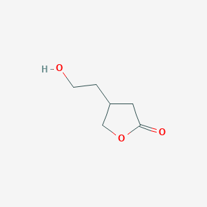 molecular formula C6H10O3 B8278410 3-(2-Hydroxyethyl)butyrolactone 