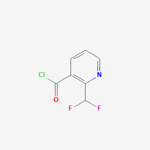 molecular formula C7H4ClF2NO B8278421 2-(Difluoromethyl)pyridine-3-carbonyl chloride 