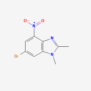 6-bromo-1,2-dimethyl-4-nitro-1H-benzimidazole