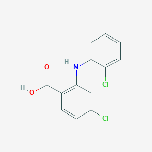 molecular formula C13H9Cl2NO2 B8278455 4-Chloro-2-(2-chloro-phenylamino)-benzoic acid 